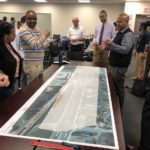 Engineers discussion a road diet for Central Av./MD 414. Photo by Cheryl Cort
