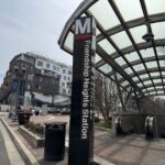 Friendship Heights Metro with Mazza construction by Cheryl Cort