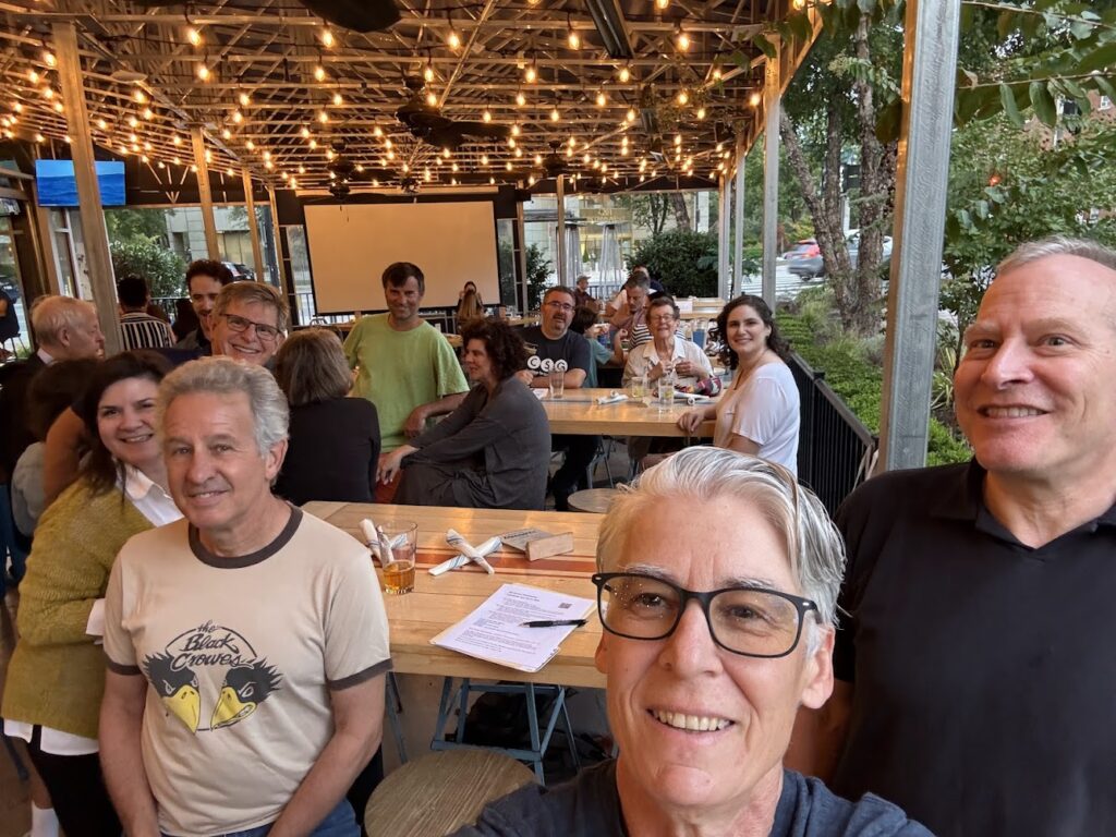 Group photo of W3 Happy Hour 10/7/25